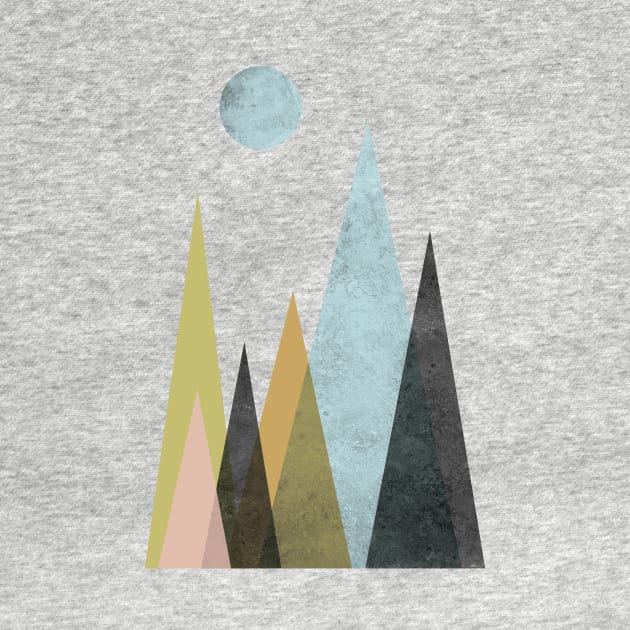 Mid Century Scandi Mountains by UrbanEpiphany